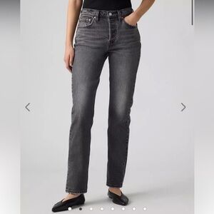 Levi's Women's Gray Straight Leg Jeans